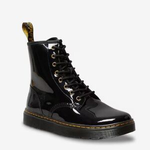 Dr Martens Zavala Boot, black patent, New, never worn, UK 6, US women’s 8